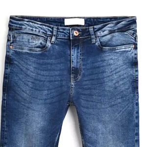 Jean en denim coupe droite classique pour homme, style décontracté urbain, coupe ajustée, bleu délavé, respirant, design rétro, été/hiver - Product Image 4