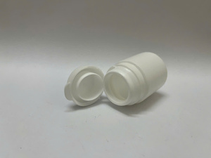 Botella de Plástico PE Cilíndrica (Fondo Plano) Blanca APS C0320 con Tapa de Rosca, Duradera e Imprimible para Medicamentos y Productos Químicos - Product Image 2