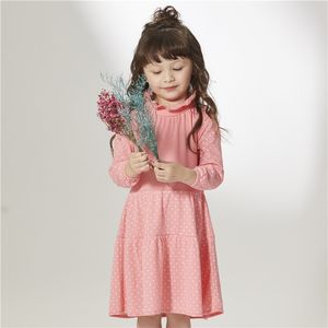 ODM OEM Robe rouge clair à manches longues et col à volants pour enfants - Product Image 3