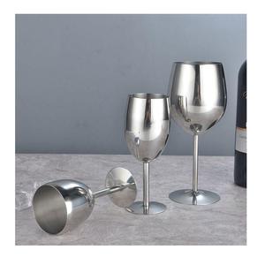 Gobelet à vin en acier inoxydable de luxe personnalisé, verres à vin rouge vintage en métal doré - Product Image 1