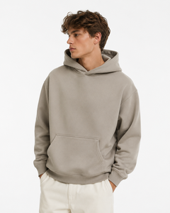 Sweat à capuche pour homme de qualité supérieure, 100% coton, lourd, simple et personnalisable, style streetwear. - Product Image 3