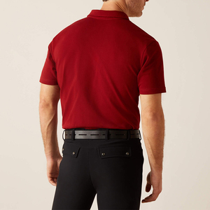 Polo de manga corta con cuello vuelto para hombre, capa base para equitación, hecho a medida, MOQ bajo, camisetas y tops de ropa ecuestre - Product Image 4