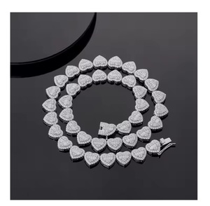 สร้อยคอเพชรโมอิสซาไนต์ทรงเอเมอรัลด์ ประดับเพชรเต็มเส้น สไตล์ฮิปฮอป เครื่องประดับแฟชั่นทันสมัยสำหรับทุกเพศ - Product Image 2