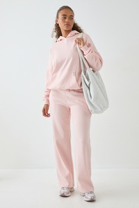 Premium <b>Women</b> Light Pink Oversized Hoodie Sweatshirt Casual Pullover Hooded <b>Top</b> Soft <b>Fleece</b> Streetwear Fashion Custom Wholesale - Product Image 5