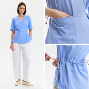 VN SUPPLIERS conçoit des ensembles de blouses médicales souples pour hommes infirmiers, blouses chirurgicales unisexes, vêtements d'hôpital pour infirmières, usine FMF, MOQ faible - Product Image 2