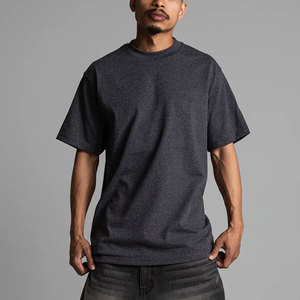เสื้อยืดพรีเมียมขายส่ง 255GSM 7.5oz หนักพิเศษ ผ้าฝ้าย 100% ทรงหลวม คอกลม แขนสั้น ระบายอากาศได้ดี สไตล์ลำลอง สตรีทแวร์ แบบเรียบ - Product Image 3