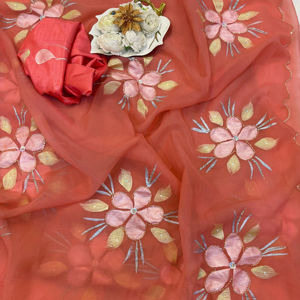 Sari en soie de mousseline de créateur indien le plus vendu, avec chemisier élégant et stylé, tenue ethnique tendance pour mariage - Product Image 1