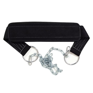 New Highly Durable Neoprene Dipping Belt Steel <b>Chain</b> Double Rings Buckle Pull-Ups Dip Compression Workout Gym Accessories - Product Image 5