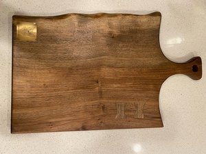 Tabla de cortar de madera natural para cocina, para picar, rebanar, cortar en cubos y servir, con superficie duradera para el hogar y catering. - Product Image 1