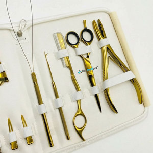 Pince à extensions de cheveux multifonctionnelle en acier inoxydable durable de haute qualité, clips en or plasma microperles ZETOMED PRO - Product Image 4