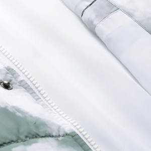 Veste d'hiver à capuche pour homme, imprimé nuage, en polyester épais, chaude, décontractée, avec fermeture à boutons, coupe classique - Product Image 6