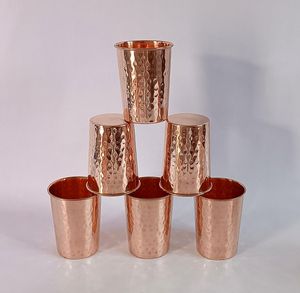 Copper glass premium hydration <b>cup</b> ayurvedic health drinkware eco <b>reusable</b> durable for refined home dining use - Product Image 4