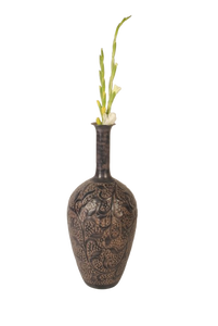 Home Outdoor Garden <b>Golden</b> Finishing New Design Luxurious Flower Vases Metal Vessel Shiny Polished Cast Aluminium Flower Vases - Product Image 3