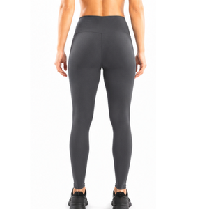 Nylon Spandex Solid Fitness <b>Tights</b> High Rise Full Length Women Sports Leggings Workout Running Athleisure Wear Pants - Product Image 4