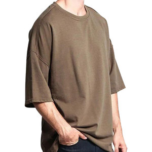 เสื้อยืดโอเวอร์ไซส์สั่งทำขายส่งสำหรับผู้ชาย ผ้าฝ้าย 100% เนื้อหนา ระบายอากาศได้ดี ทรงไหล่ตก พิมพ์ลายกราฟิก สไตล์วินเทจ แบบเรียบ - Product Image 3