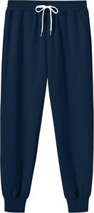 Men's <b>Navy</b> Blue Tracksuit Long Sleeve Half-Zip <b>Top</b> With Drawstring Pants Breathable Casual Sportswear Regular Polyester Material - Product Image 4