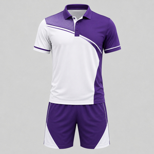 Uniforme de tenis para hombre que ofrece comodidad ligera, material de secado rápido y movimiento fácil para entrenamiento, competición y actividades en la cancha. - Product Image 1
