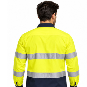 Camisetas de alta visibilidad EAZWEARS para hombre, ropa de trabajo, etiqueta privada, reflectantes, uniformes de seguridad industrial para fábrica, fabricante. - Product Image 4