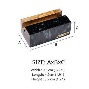 Portaplumas de resina epoxi con diseño de teclas de teclado, Portaplumas de resina con diseño de madera, Decoración artística de resina y madera, Regalo de aniversario, Portaplumas de resina verde, Regalo hecho a mano - Product Image 6