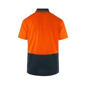 เสื้อโปโลแบบสองสีสะท้อนแสงสำหรับงานความปลอดภัย ปี 2026 OEM ปรับแต่งได้ ระบายอากาศได้ดี มองเห็นได้ชัดเจน 男女兼用 - Product Image 5