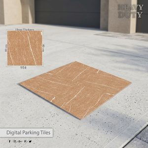 Vente chaude 40x40cm Carreaux de sol de garage modulaires Aire de stationnement de voiture 400x400mm Revêtement de sol en céramique en porcelaine Vente en gros - Product Image 3