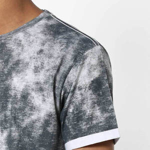 Nueva Llegada, Camiseta Hip Hop Extra Grande, 100% Algodón, Personalizada, con Efecto Desgastado por el Sol, Transpirable, Lavado Ácido, para Hombre - Product Image 6