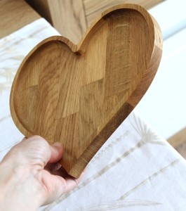 Bandeja de Madera de Acacia en Forma de Corazón para Regalo de San Valentín, Plato Romántico para Postres, Joyas y Aperitivos, Venta al Por Mayor - Product Image 5