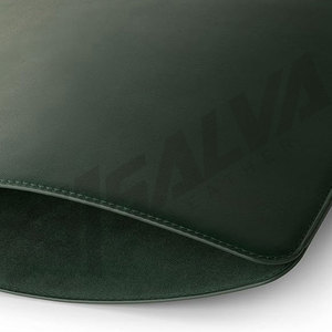 Minimalist Genuine Leather <b>Laptop</b> <b>Sleeve</b> Dark Green Slim Fit Protective Case for Modern Devices - Product Image 2