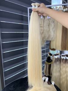 Venta al por mayor Bulk 100% Virgin Remy Extensiones de cabello vietnamita Resistente al desprendimiento Color claro Recto Onda natural Directo Nasa - Product Image 4