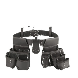 Premium Genuine Leather Multi-functional Tool Pouch Heavy Duty Cowhide Carpenter Electrician Organizer Waist Bag Tool Bag - Product Image 2
