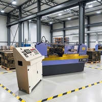 Machine à rouler les fils à deux rouleaux certifiée CE professionnelle pour l'atelier de traitement des boulons d'ancrage