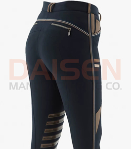 Leggings d'équitation pour femmes avec grip en silicone, respirants, extensibles, design sportif - Product Image 5