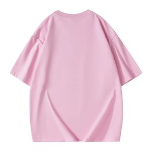 T-shirt surdimensionné d'été pour homme en jersey pur coton 260g, teint en pièce, avec épaules respirantes, grande taille - Product Image 2
