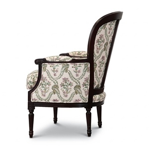 Silla de Comedor de Madera de Teca de Estilo Transicional de Lujo, Elegante Silla Tapizada sin Brazos 0304435 - Product Image 2