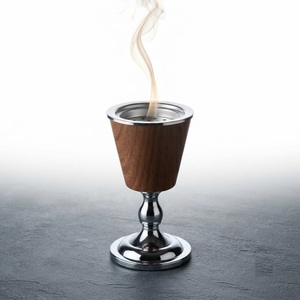 Latest Wood <b>Bakhoor</b> Burner Wholesale Hammered Brass Arabic Incense Holder Minimalist Charcoal Mabkhara Censer For <b>Oud</b> Censer - Product Image 6