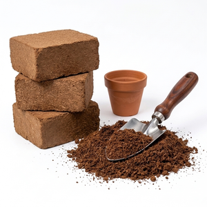 High EC Cocopeat <b>Block</b> For Seed Starting - 5kg Bulk Supply Coco Peat Nurseries India - Product Image 3