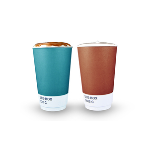 8 ~ 20oz PE forrado vasos de papel estilo de doble pared para servicios de entrega y cafeterías - Product Image 1