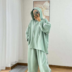 Vêtements de sport Abaya musulmane Ensemble deux pièces Hauts et pantalon large Tenue modeste musulmane Ensemble deux pièces pour femmes - Product Image 4