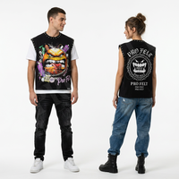 Débardeur sans manches personnalisé en coton, style streetwear punk, coupe oversize, tendance, pour l'été, décontracté, fitness