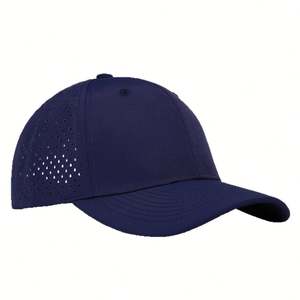 Gorra de Béisbol Transpirable de 6 Paneles para Primavera/Verano, Impermeable, con Logotipo Personalizado, Perforada con Láser, para Hombre y Mujer - Product Image 1