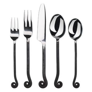 Ensemble de couverts en acier inoxydable avec manches forgées à la main, compatibles lave-vaisselle, écologiques, prix de gros, qualité alimentaire - Product Image 1