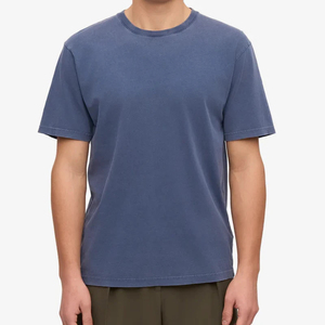 Unisex <b>Silk</b>/Cotton O-Neck Short Sleeve Regular Fit T-<b>Shirts</b> Custom Logo High Quality Dyed Blank Fleece Fabric Comfortable <b>Men</b> - Product Image 2