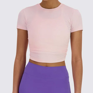 Camiseta Corta Personalizada para Mujer, Diseño Estampado, Jersey de Alta Calidad, Ajuste Veraniego, Compresión, Corte Ajustado - Product Image 1