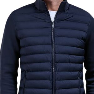 <b>Men's</b> Hybrid Quilted Technical <b>Jacket</b> Funnel Neck Warm <b>Lightweight</b> Insulated Outdoor Casual Zip <b>Jacket</b> for Winter Travel Sports - Product Image 3