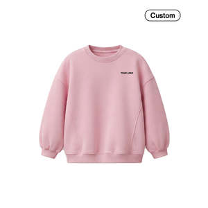 Sweat-shirt personnalisé pour filles avec panneau à couture incurvée - Haut brodé avec impression en relief - Product Image 5