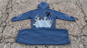 Conjuntos Deportivos Personalizados con Bordado Desgastado para Hombre y Mujer, Invierno, 400-500 g/m², Sudadera con Capucha y Pantalones Deportivos con Bordado Desgastado, Unisex - Product Image 6