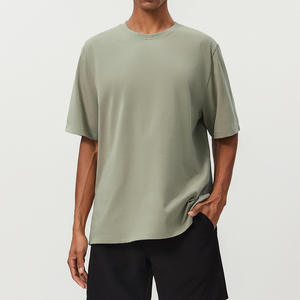 T-shirt décontracté pour homme à épaules tombantes, coupe ample, manches courtes, streetwear décontracté, confort quotidien - Product Image 4