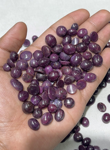Genuine Premium Natural Red <b>Ruby</b> Cabochon Smooth Polished Gemstone for Rings & Pendants Mix Shape Mix Size 10-15MM - Product Image 3
