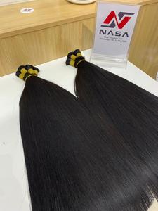 Wholesale Price High Quality Bulk <b>Hair</b> Extensions 100gram 28 inches Double Drawn Dark <b>Color</b> - Product Image 4