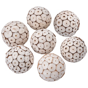 Bola decorativa hecha a mano Sola Flor de madera Sola Flor decorativa Sola Producto más vendido Echo Friendly - Product Image 5